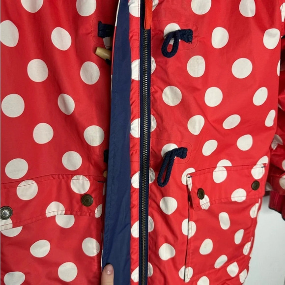 MINI BODEN Polka Dot Lined Girls Winter‎ Toggle Hooded Jacket Size 9-10y - Picture 7 of 12